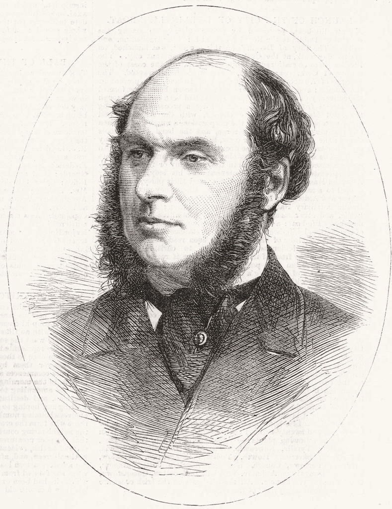 POLITICS. Mr S R Graves 1867 old antique vintage print picture
